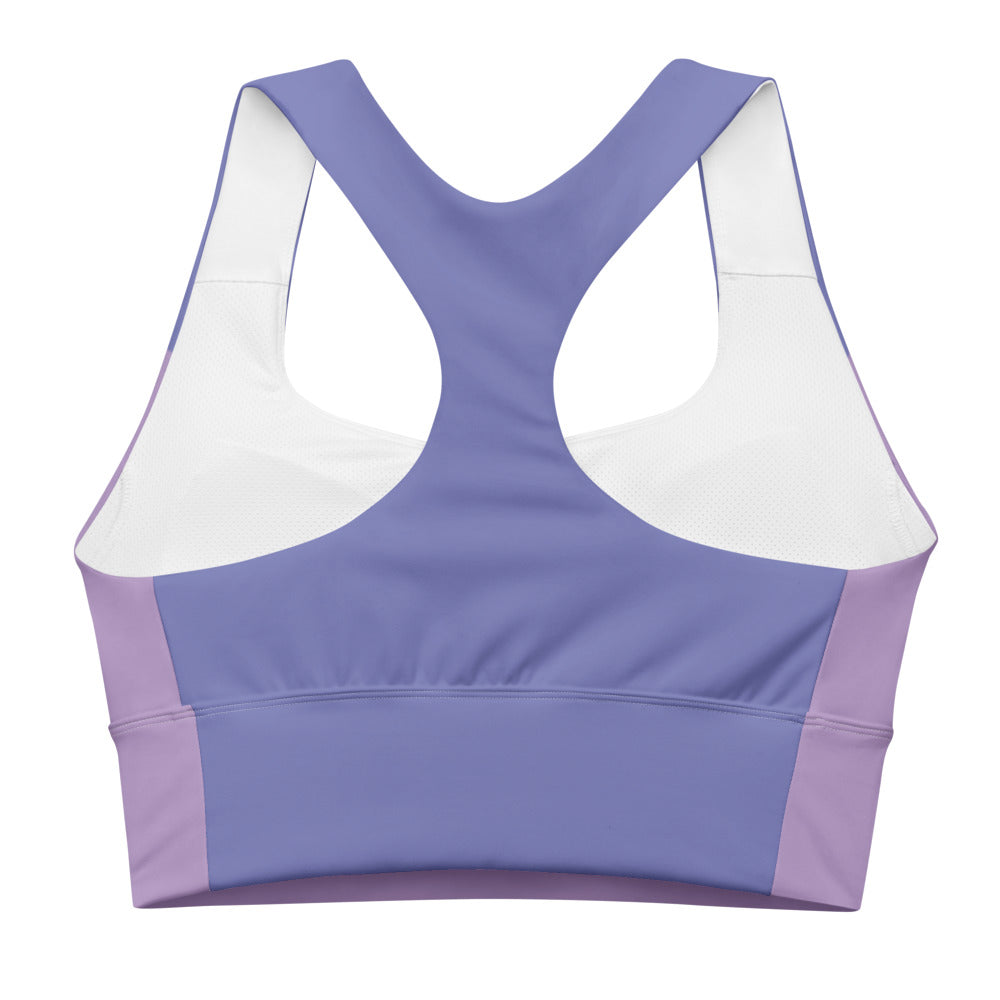 Two Tone Purple Sports Bra