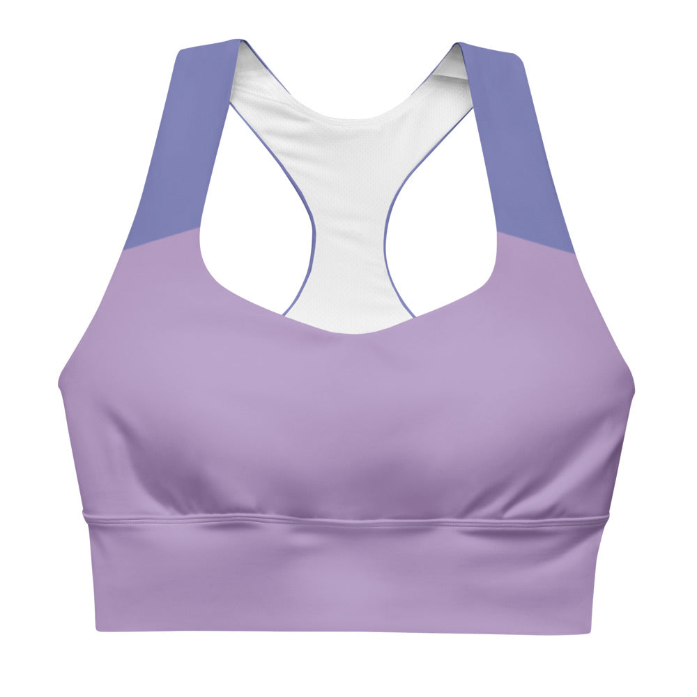 Two Tone Purple Sports Bra