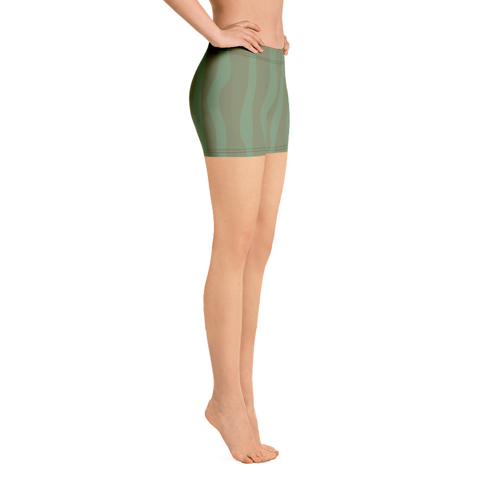 Two Tone Green Shorts