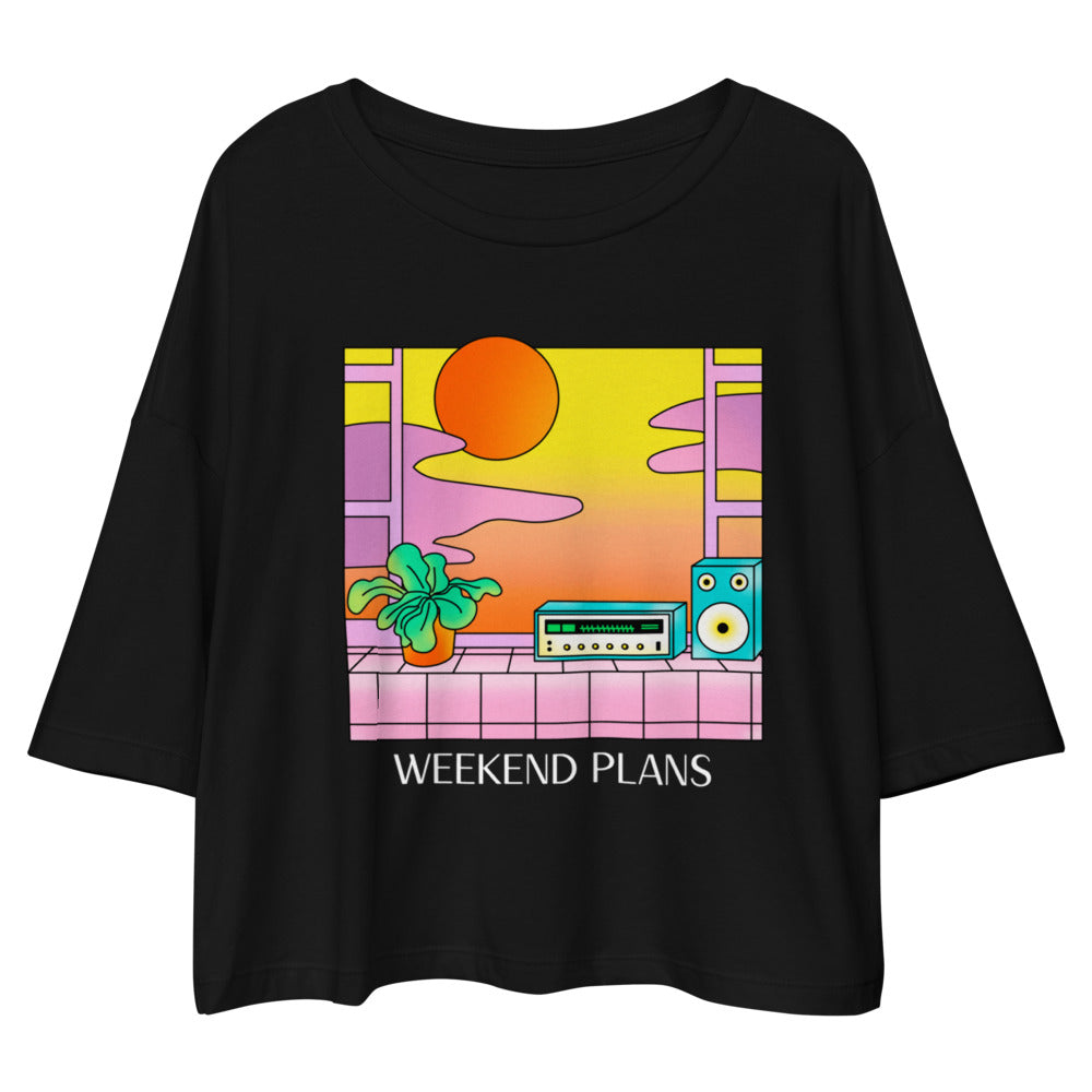 Weekend Plans Crop Top
