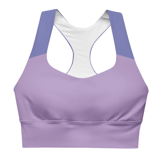 Two Tone Purple Sports Bra