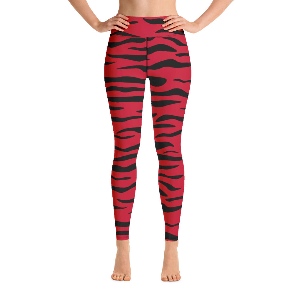 Red Tiger Print Leggings