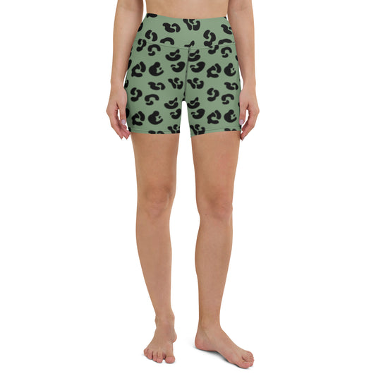 Cheetah Yoga Shorts